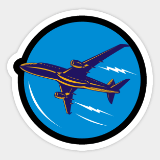 Commercial Jet Plane Airliner Sticker